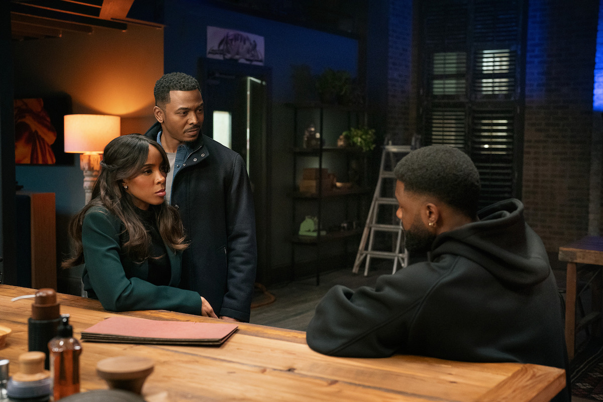 Kelly Rowland as Mea, RonReaco Lee as Jimmy, and Trevante Rhodes as Zyair in ‘Mea Culpa’.