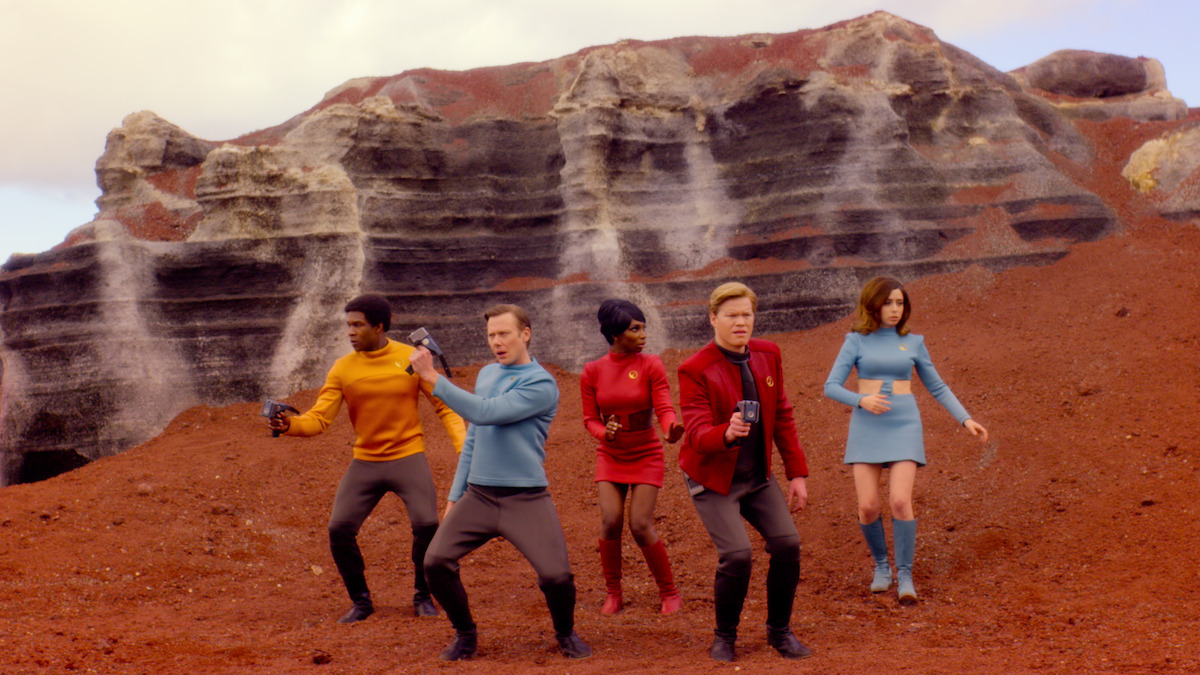 The crew of the U.S.S. Callister arrive on an alien planet in Season 4 of 'Black Mirror'