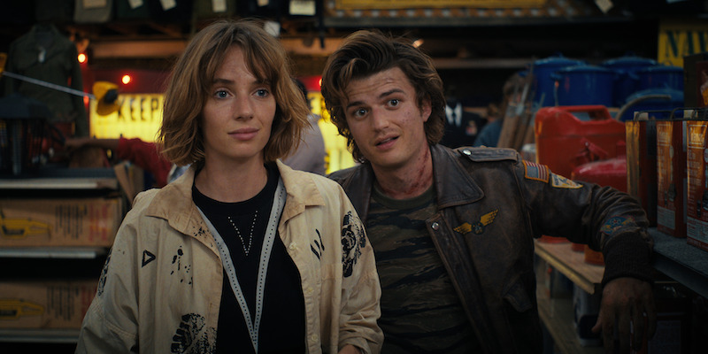 From left: Hawke as Robin and Keery as Steve in Stranger Things Season 4, Volume 2 - See Over 100 Photos From ‘Stranger Things’ Season 4 Volume 2
