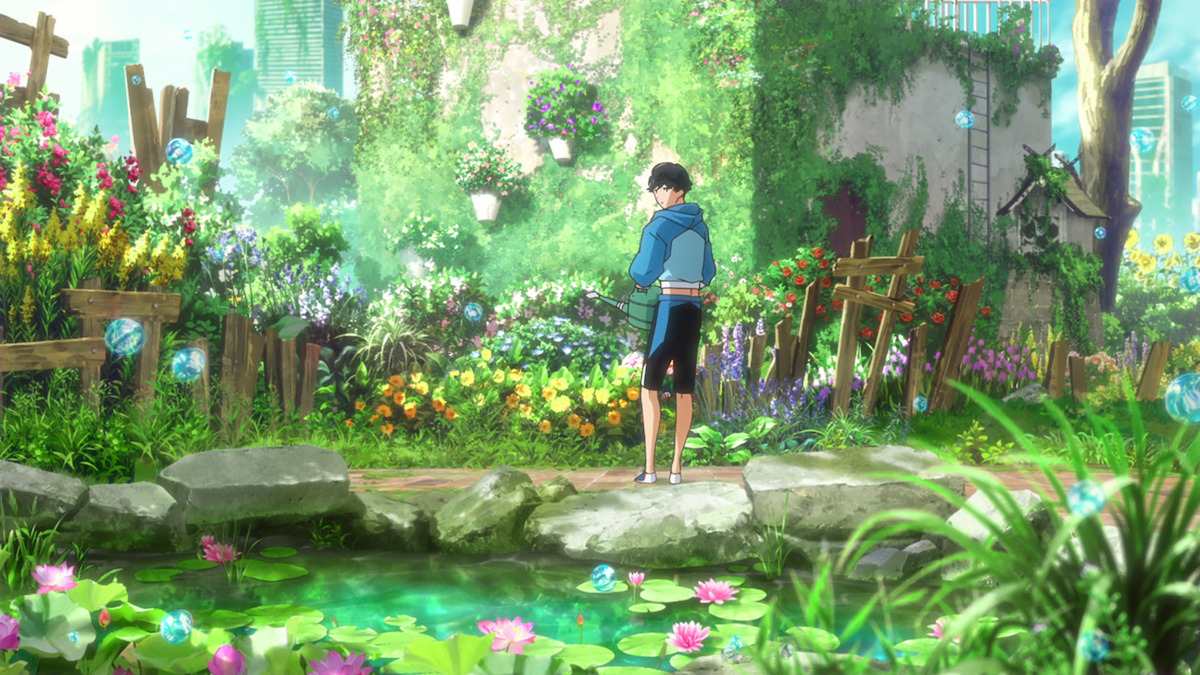 Anime Artsy Bubble Background - Anime Scenes | Poster