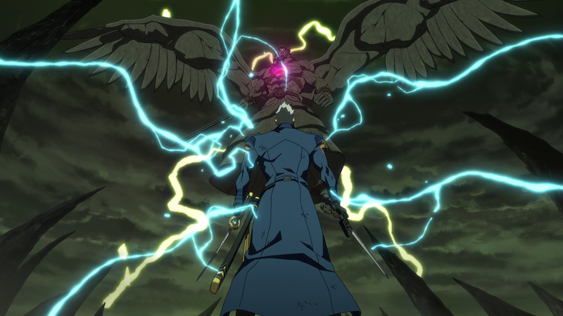 A still image from the animated series Devil May Cry.
