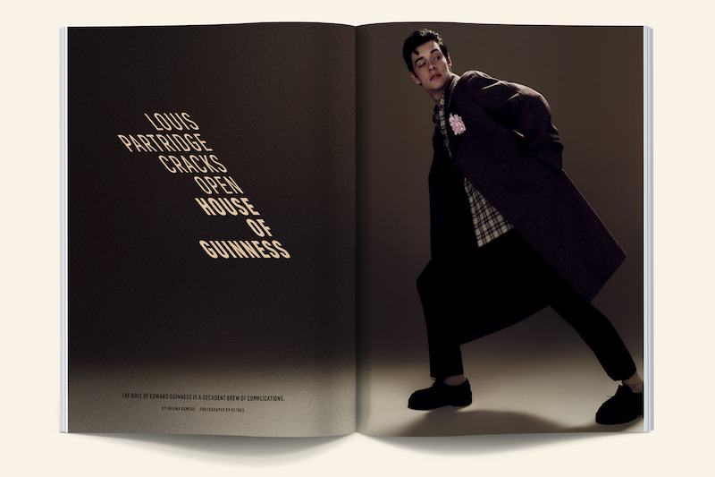 Issue spread of Louis Partridge