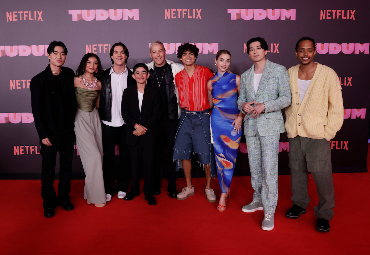 Corey, India, and Nicola on the Red Carpet at Netflix TUDUM