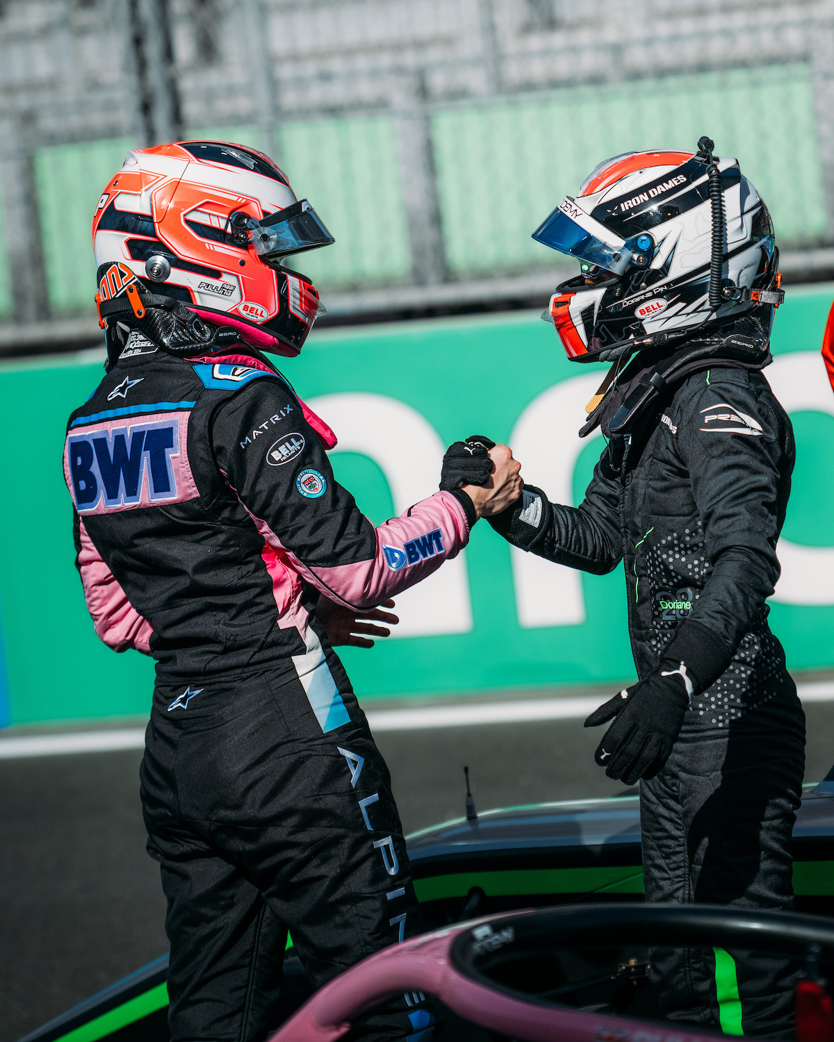 Abbi Pulling and Doriane Pin in ‘F1: The Academy’