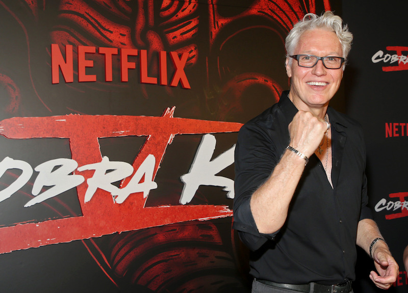 Unlike his character, Thomas Ian Griffith (Terry Silver) is all smiles.