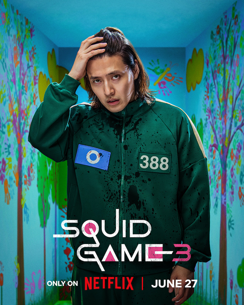 Character key art of Kang Ha-neul as Dae-ho for 'Squid Game' Season 3.