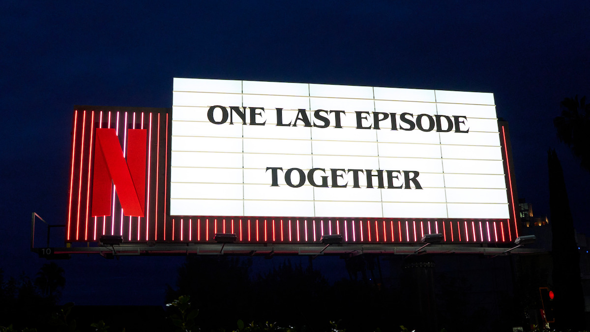 Stranger Things 5 Sunset Blvd Billboard - ‘One Last Episode Together’