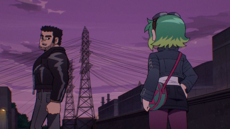 (L to R) Chris Evans as Lucas Lee and Mary Elizabeth Winstead as Ramona Flowers in Scott Pilgrim Takes Off . 