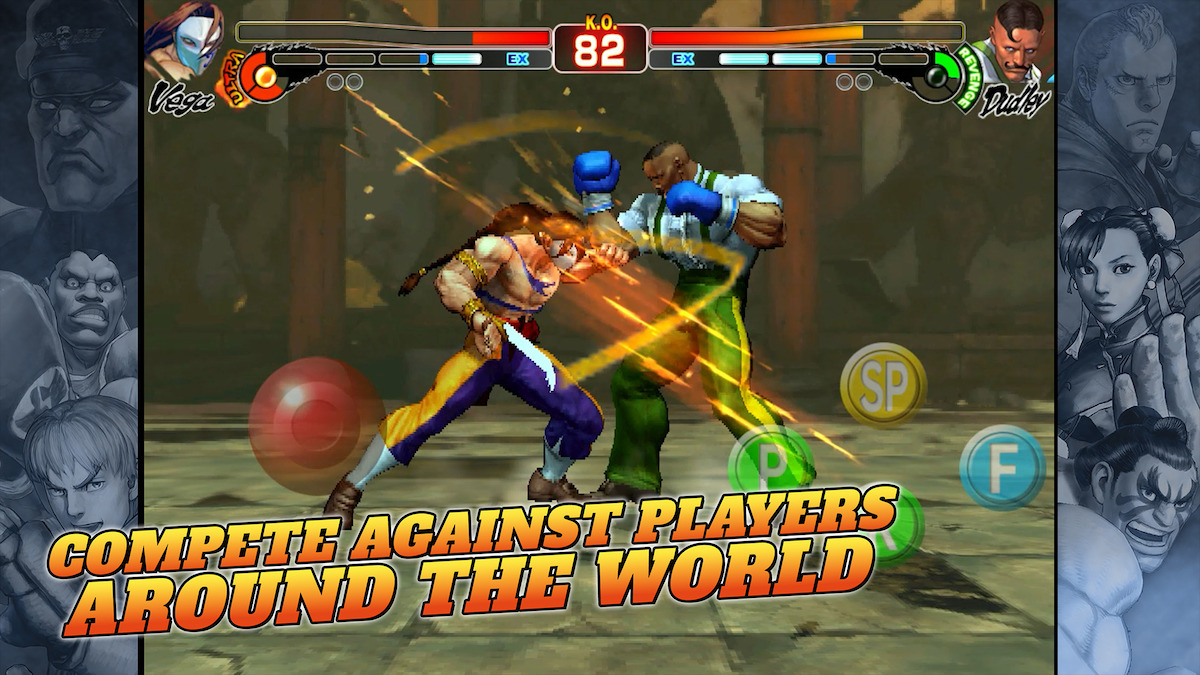 Street Fighter IV Champion Edition - Two characters fighting one another. ‘Compete against players around the world’