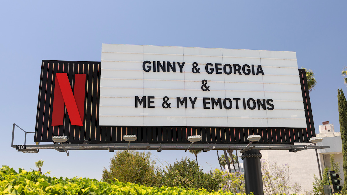 Sunset Blvd Billboard - ‘Ginny & Georgia & me and my emotions’
