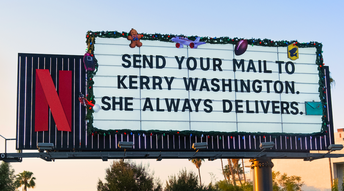 Sunset Blvd Marquee - Six Triple Eight ‘Send your mail to Kerry Washington. She always delivers’ :mail emoji: