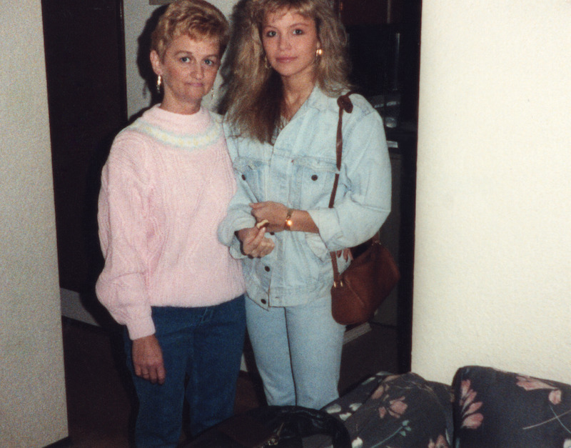 Pamela with her mother.
