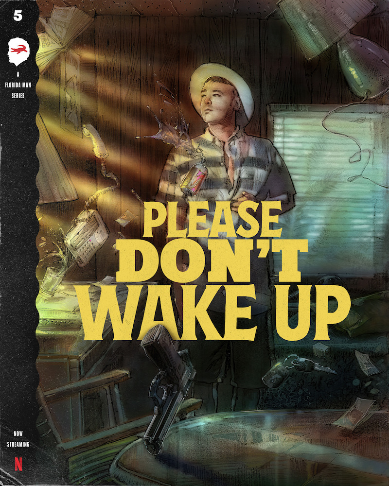 Florida Man noir poster