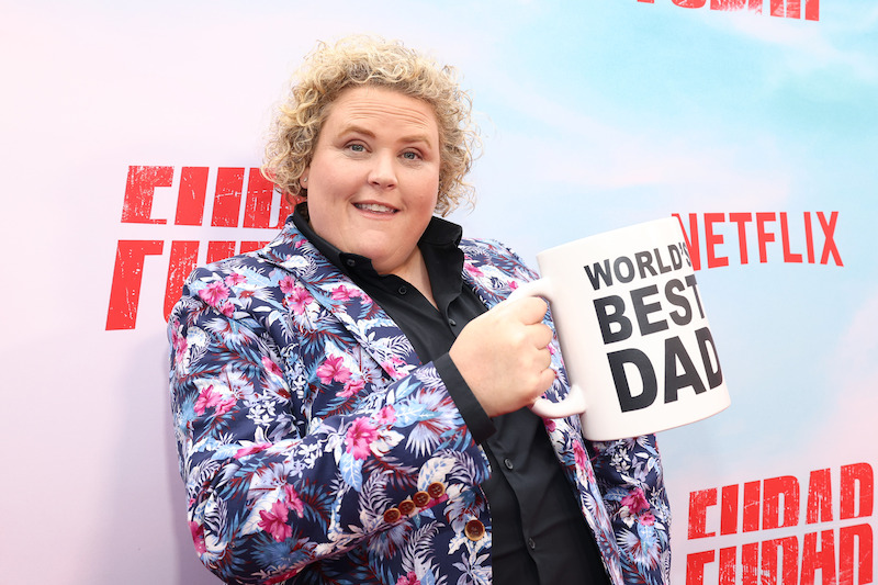 Fortune Feimster at the FUBAR red carpet premiere.