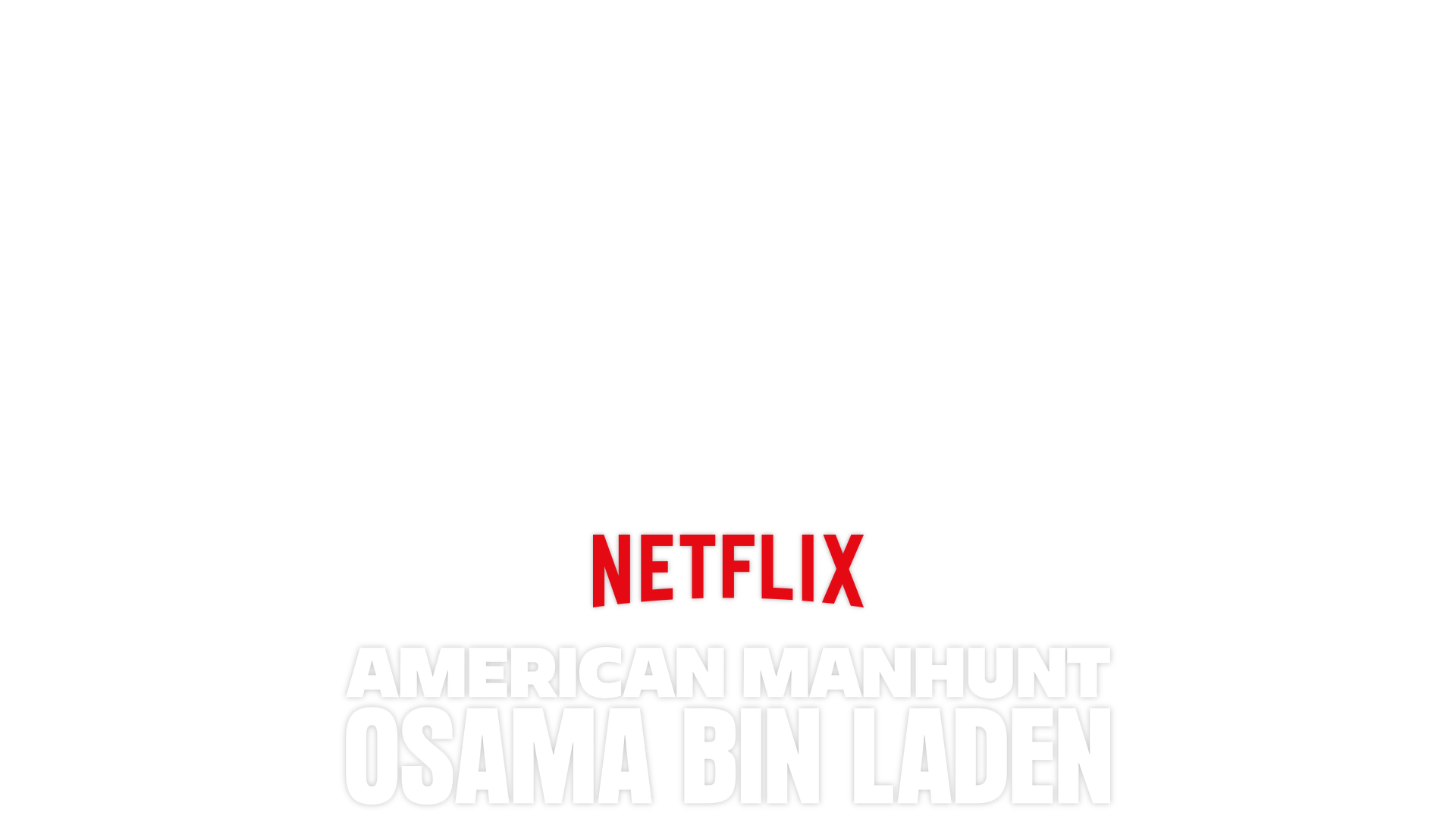 American Manhunt: Osama bin Laden key art - A helicopter is dropping off special forces in a compound. 