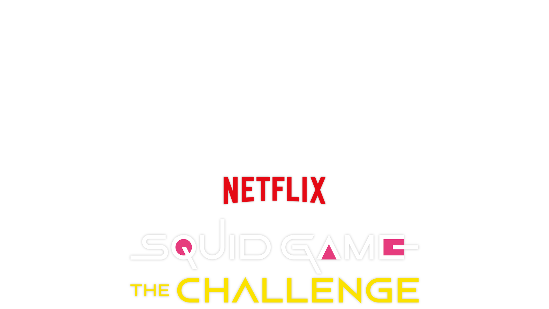 Squid Game: The Challenge - The Pink Guards and The First Man standing at the front while looking at a batch of new contestants. 