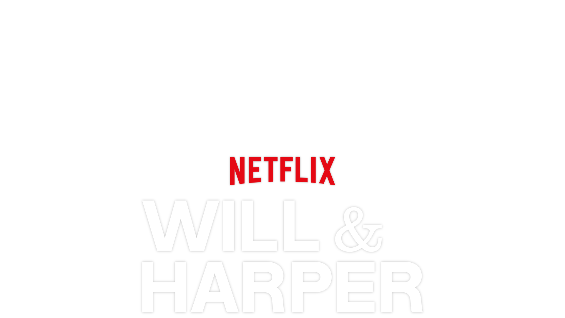 Will & Harper key art featuring Will Ferrel and harper steele sitting in lawn chairs in a field. 