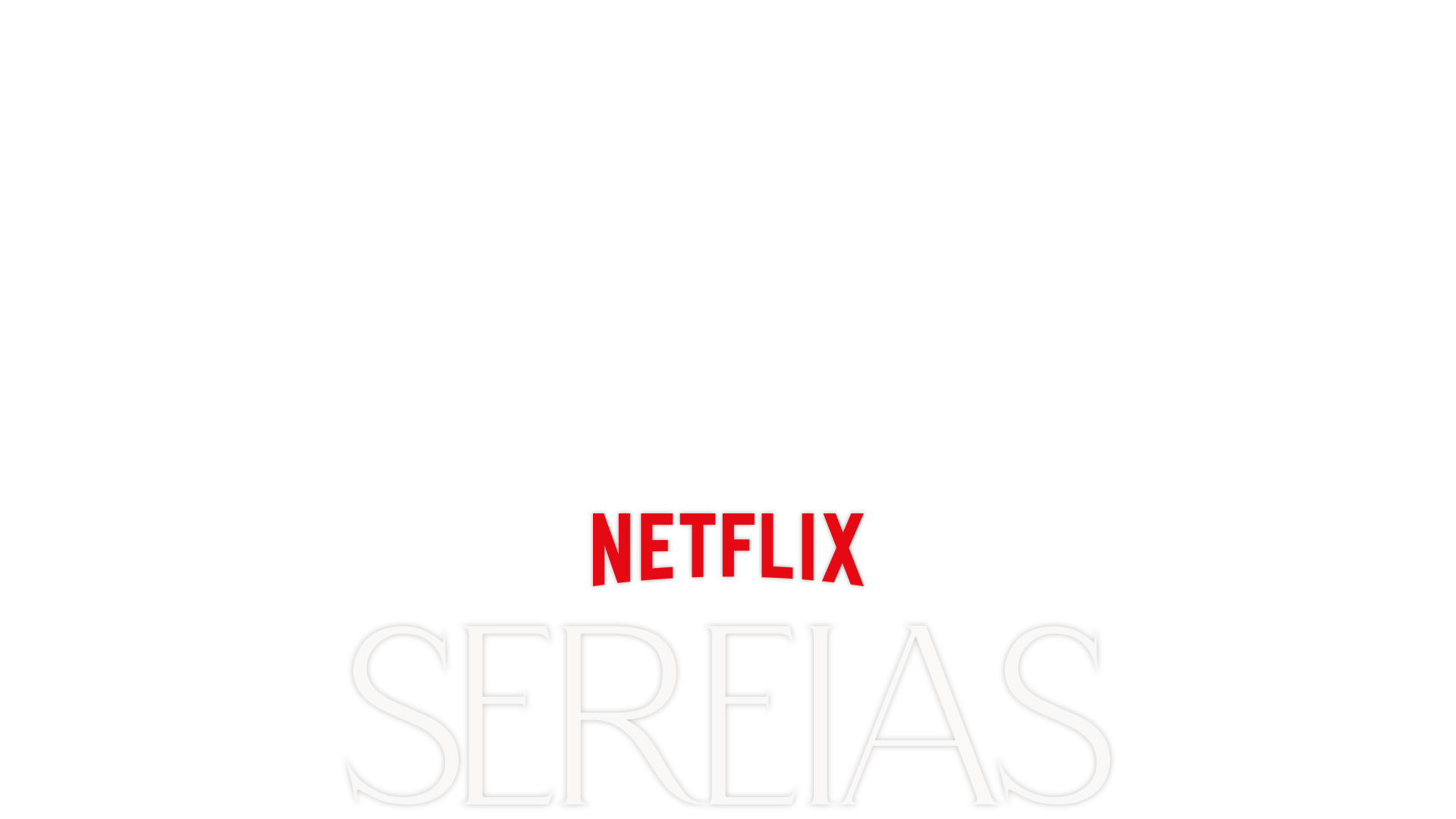 Sirens - Julianne Moore in a white dress standing at a podium. 