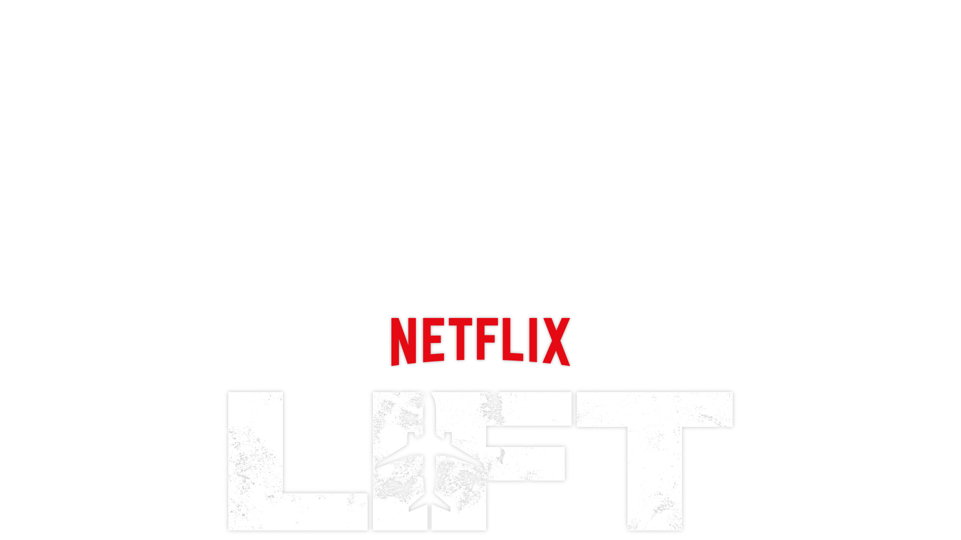 Kevin Hart and Lift co stars standing in an airplane hangar planning a heist