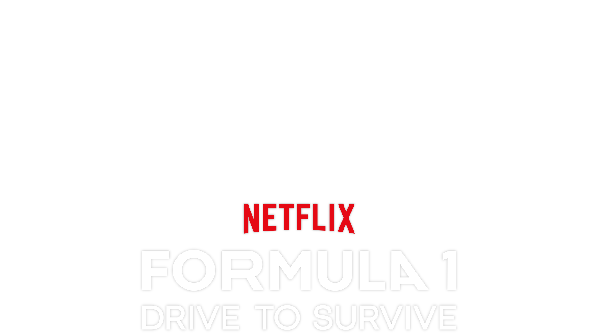 Formula 1: Drive to Survive key art - A driver racing down the track while looking at his reflection in the sideview mirror. 