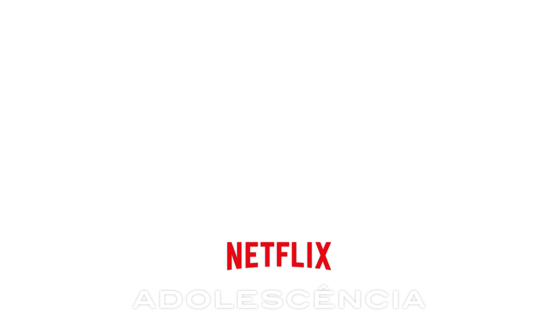 Adolescence key art - A man in an orange shirt is looking down on a teenager who looks despondent while sitting on the edge of his bed. 