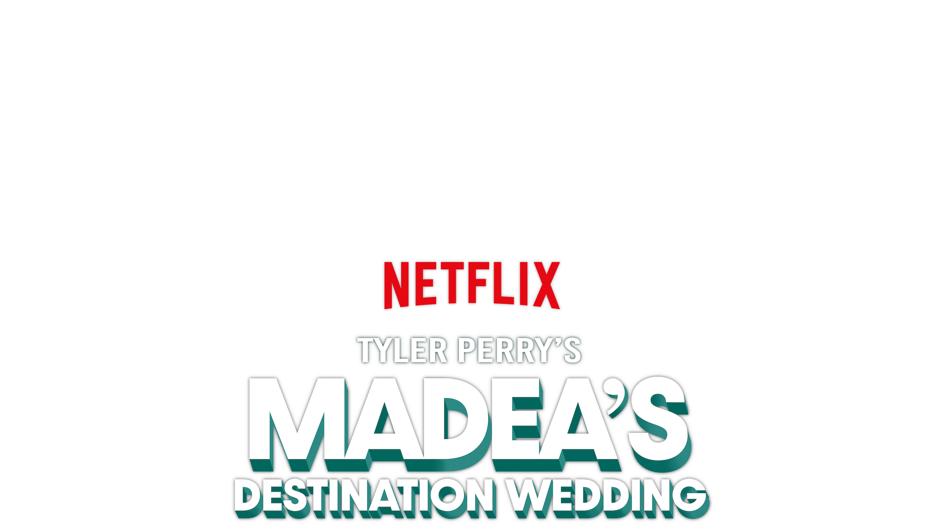 Madea’s Destination Wedding - Madea drinking out of a coconut surrounded by ferns