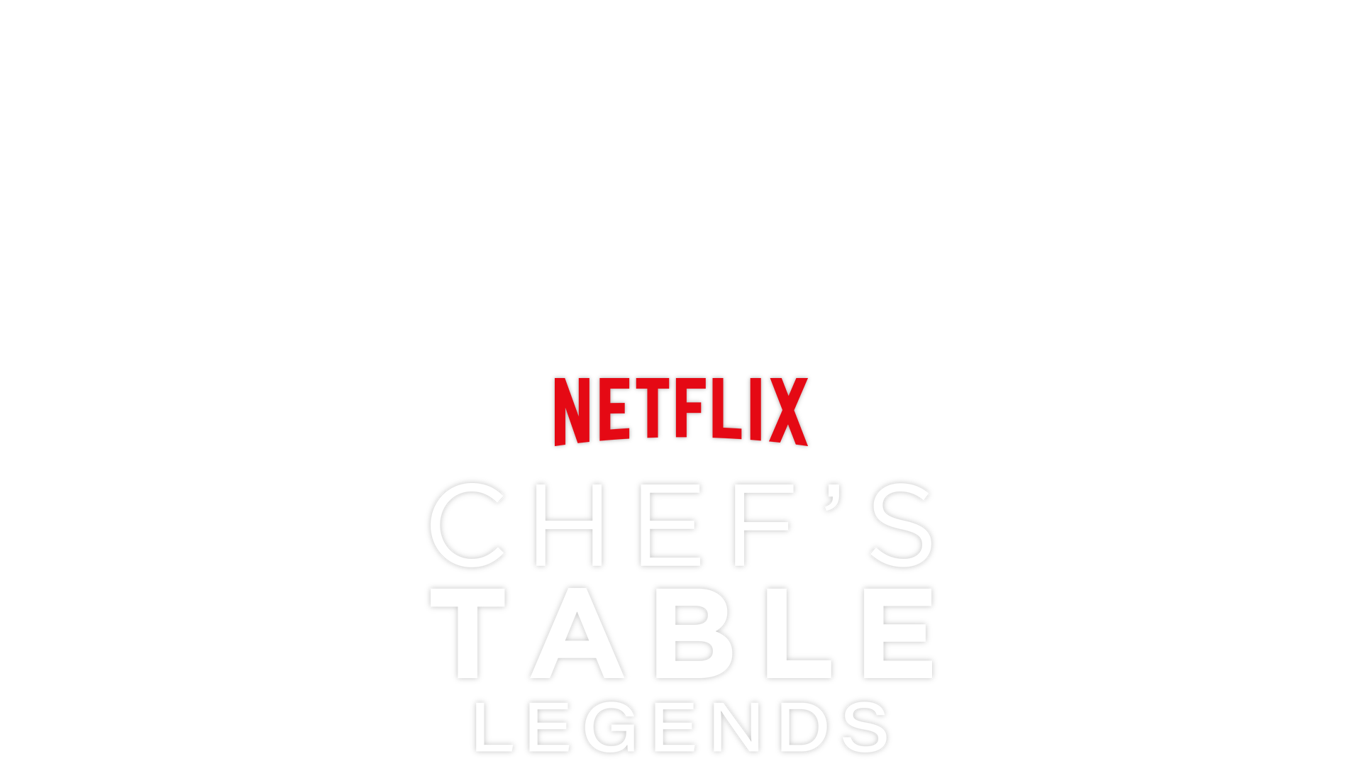 Chef's Table: Legends -- Four chefs surrounded by plates of food