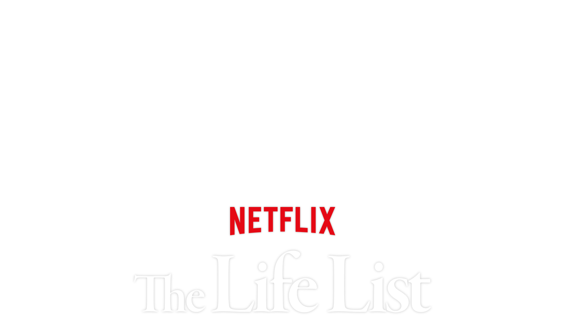 The Life List key art - Sofia Carson on a subway train holds a list up in her hand. 