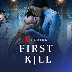 Cal and Jules Kisses in 'First Kill' - Netflix Tudum