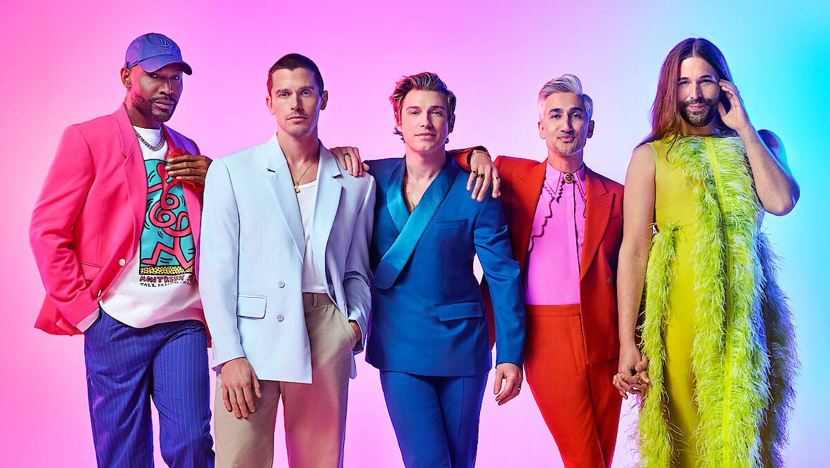 Queer Eye. (L to R) Karamo Brown, Antoni Porowski, Jeremiah Brent, Tan France, and Jonathan Van Ness.