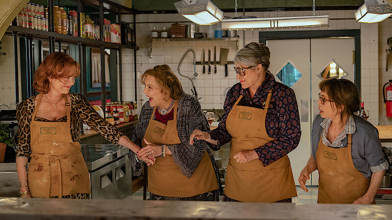 Susan Sarandon as Gia, Brenda Vaccaro as Antonella, Lorraine Bracco as Roberta and Talia Shire as Teresa in 'Nonnas'