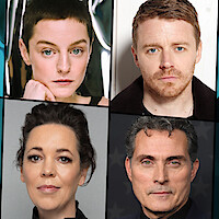 Emma Corrin, Jake Lowden, Olivia Colman, Rufus Sewell