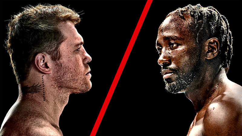  Terence Crawford and Canelo Alvarez facing off