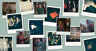 Polaroid images of the crown