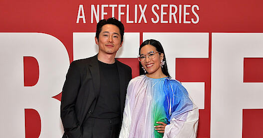 Steven Yeun and Ali Wong at the BEEF premiere.