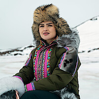 Anna Lambe as Siaja in 'North of North'