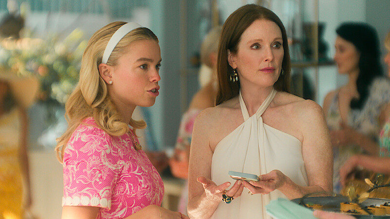 Milly Alcock as Simone, Julianne Moore as Michaela in 'Sirens'