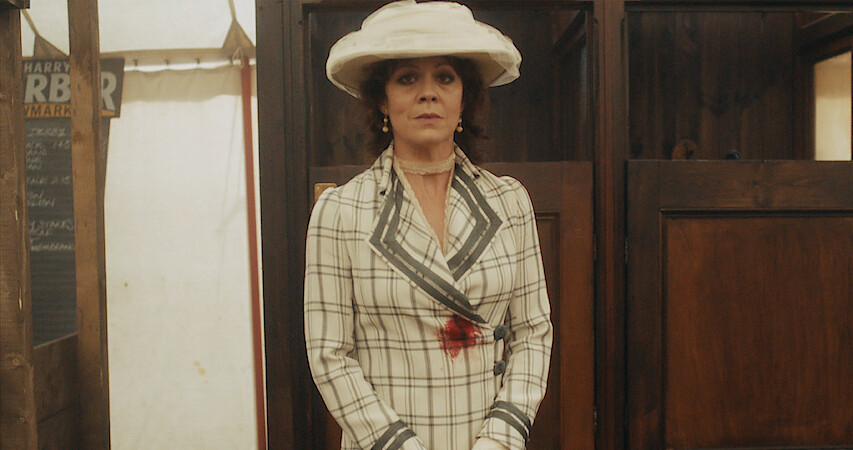 Aunt Polly is dressed up for the Epsom Derby in 'Peaky Blinders' Season 2