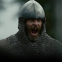 Split image of three stills from 'The Witcher,’ Vikings: Valhalla,' and 'Outlaw King'
