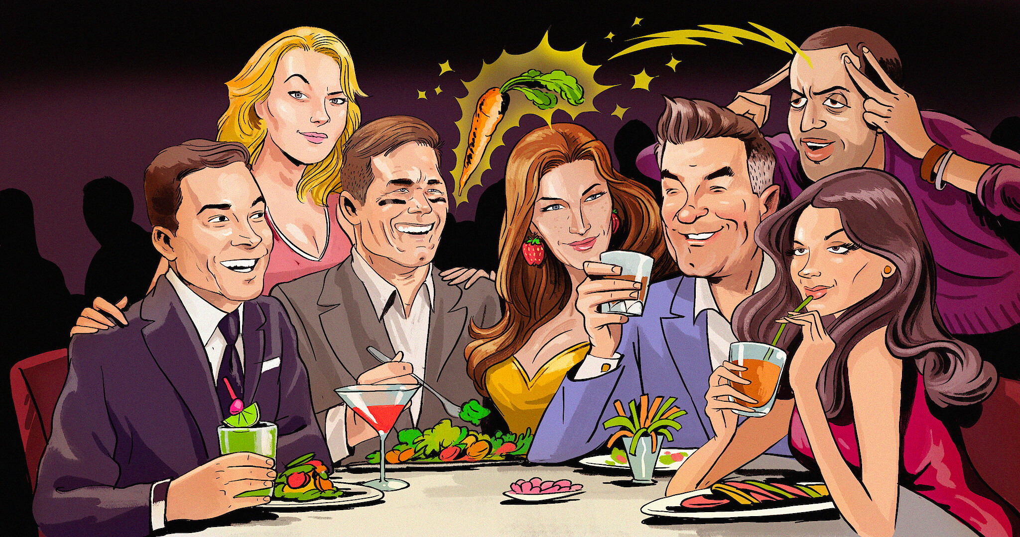 Celebrities at Pure Food and Wine from ‘Bad Vegan’ Netflix Tudum