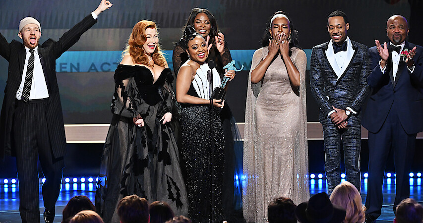 Abbott Elementary cast at the SAG Awards