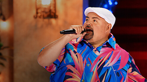 Gabriel Iglesias on stage during his special ‘Gabriel Iglesias: Legend of Fluffy’