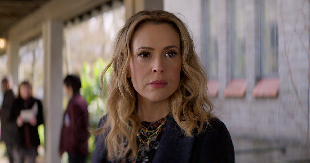 A close up of main character Grace McCabe