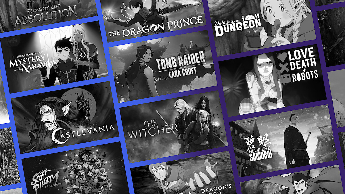 A grid of animated movie and TV titles that are similar to 'Arcane'.