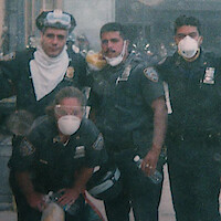 Officers at Ground Zero in 'Homicide: New York.'