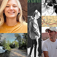 A collage of Gabby Petito and Brian Laundrie