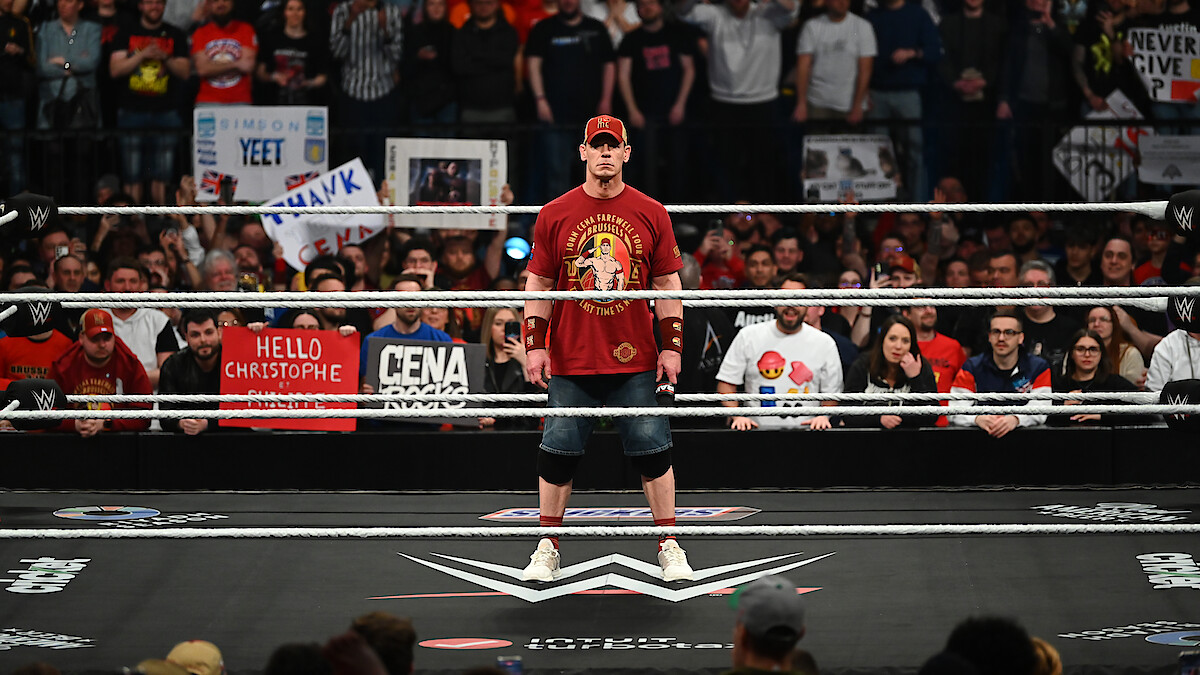 John Cena in the ring.