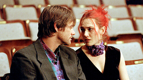 Jim Carrey as Joel Barish and Kate Winslet as Clementine Kruczynski in 'Eternal Sunshine of the Spotless Mind'.
