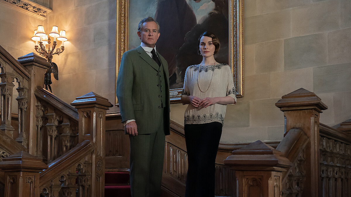 Hugh Bonneville as Robert Grantham and Michelle Dockery as Lady Mary in 'Downton Abbey: A New Era.'
