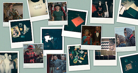 Polaroid images of the crown